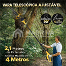 Motosserra Elétrica Portátil Com 4 Baterias 21v Bivolt + BRINDE: Bolsa de Ferramentas Multiuso - COMPRE 1 LEVE 2